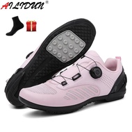 Women's 2022 New Seamless Flat Foot Bicycle Shoes Mtb Men's Sports Mountain Bicycle Shoes Road Lockless Bicycle Sports Shoes