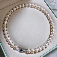 Mother-Oyster Pearl Necklace Women Simple High-End Clavicle Chain Autumn Winter Non-Fade Niche Beade