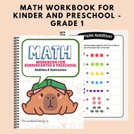 Math Workbook for kinder, preschool, grade 1, Math Practice Book, Basic Math Activity Book for kids