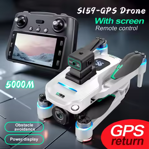 New S159 GPS Drone 8K HD Camera Screen Send Memory Card 5G Image Transfer Obstacle Avoidance Brushle