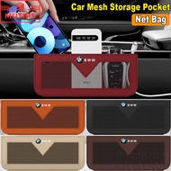 BMW Car Storage Bag Car Seat Side Mesh Pocket Net Bag Leather Phone Organizer For Z4 E89 E85 X5 G05 