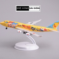 Boeing 747-400 Airplane Model Japan Airlines "ANA" Pokémon Jet Livery Scale 1:400