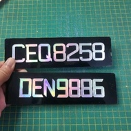 no plate motor pelangi/plate motor pelangi/plate motor fancy