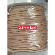 5-10 meters of 2.5mm glossy wax wire, 2.5mm waterproof leather wax wire. wire used to make necklaces