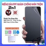2 IN 1 PPF screen protector Anti-peeping - anti-fingerprint For Redmi Note 13 Note 13 Pro Note 13 Pr
