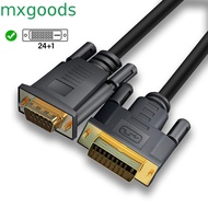 MXGOODS Dvi To VGA Cable Adapter, Video Converter Male To Male Dvi 24+1 To Vga Cable, Pure Copper DV