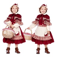 MERAH G-82222 hood | The little match european denmark costume hoodedGirl | European denmark costume