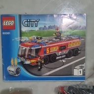 Preloved LEGO CITY 60061: Airport Fire Truck