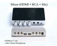 ［實體商店］HDMI Mixer, HDMI混音器，HDMI調音台，紅白線轉HDMI （點歌機/卡拉ok最佳拍檔）