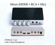 ［實體商店］清貨特價！！HDMI Mixer, HDMI混音器，點歌機用混音器，HDMI調音台，紅白線轉HDMI （點歌機/點唱機/卡拉ok最佳拍檔）