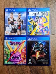 [PS5 可玩] PS4 全新 English 英文 Spyro Just Dance Resident Evil UFC // 價錢每隻$120=1 // 交收方法請睇內文‼️