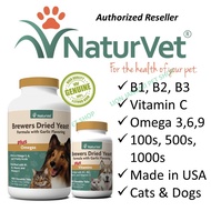 NaturVet 100 500 1000 Brewers Dried Yeast, Brewer Yeast Kucing Dog, Vitamin Kucing, Cat Supplement