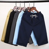 Seluar Pendek Unisex Lelaki 3/4 Seluar Pendek Lelaki Kasual Bernafas Three Quarter Pants Shorts Men