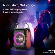 W-KING T9mini Wireless Speaker HIFI Stereo Subwoofer Karaoke System Large Powerful Square Portable Column Sound Box