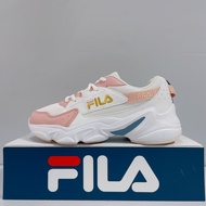 FILA HIDDEN TAPE Girls White Pink Comfortable Daddy Shoes Sports Casual 5-J944X-155