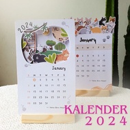 2024 Mini Aesthetic Desk Calendar/Aesthetic Desk Calendar - Cat Edition