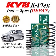 KYB COIL SPRING FOR  PERODUA VIVA 2007 FRONT  REAR  SET COIL SPRING STANDARD KYB K-FLEX 2 OR 4 PCS
