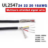 Multi-Core Shielding Signal Cable UL2547 30AWG 28AWG 26AWG 2-Core 4-Core 5-Core 6-Core-8-Core Windin