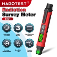 HABOTEST📢HT81 Handheld Portable Radiation Survey Detector High Accuracy Electromagnetic EMF Meter Pe