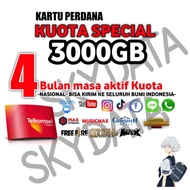 TELKOMSEL TSEL 3000GB 4BULAN NASIONAL ORBIT PO065