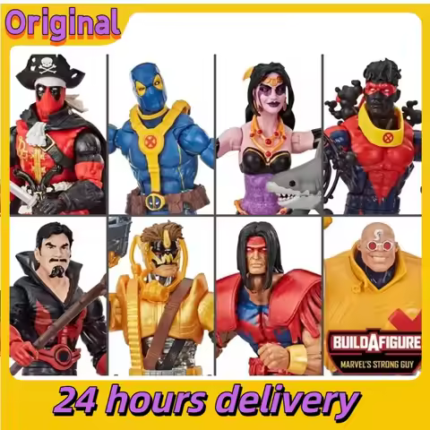 【Spot Goods】Genuine Hasbro Marvel Legends Pirate Deadpool Strongman 7-person Set Model Collection Se