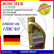 1 LT BOSCHER ENGINE OIL - 15W/40 - O008-B40