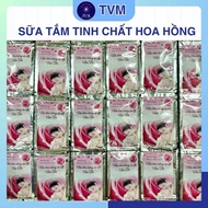 [Giá sỉ] Combo 1000 gói (100 dây) Sữa tắm hương hoa hồng Q2 dùng trong nhà nghỉ khách sạn