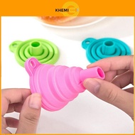 1pcs Mini Foldable Funnel Silicone Collapsible Funnel Folding Portable Funnels Be Hung Household Liq
