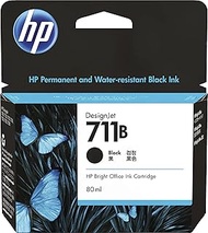 HP 3WX01A HP711B Ink Cartridge, Black, 80ml