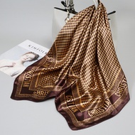 T Temperament Simulation Silk Korean Version Square Scarf 90cm * 90cm Ladies Spring Autumn Style Fre