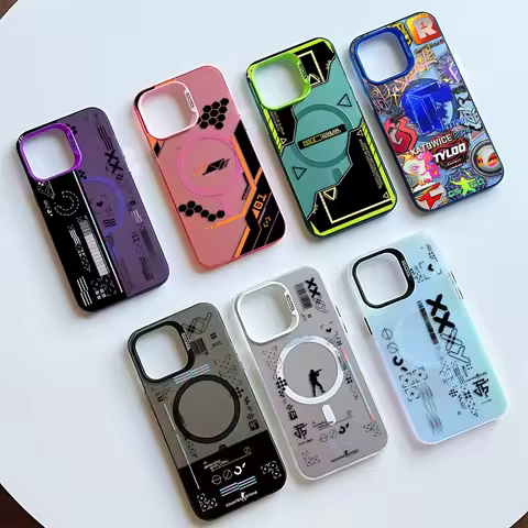 Magsafe Magnetic Hot Fashion Game CS Clear GO Case for Samsung S25 S24 S23 S22 S21 S20 FE Plus Ultra