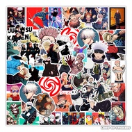 Set of 50 Jujutsu Kaisen Stickers Anime Manga War Spells to Decorate Helmets, Phones, Laptops, Suitc