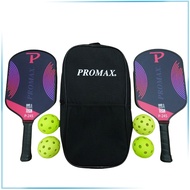 Set Vợt Pickleball Promax P-245((2 Vợt +Túi Đựng Bóng + 4 Bóng)