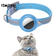 Timopet Collar Original Leather Pet Collar For Puppy Anti-lost Cat Dog Necklace With GPS Artags Hold