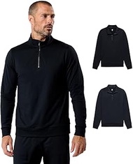 Endeavor Quarter Zip Pullover Men S-4XL Mens 1/4 Zip Golf Sweater Jacket