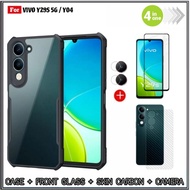 PACKAGE 4IN1 Case Vivo YZ9S 5G /Y04 Soft Hard Fusion Shockproof Free Tempered Glass Full Riyanali_Sh