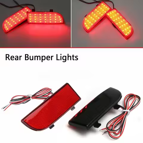 2pcs/set Red Rear Bumper Lights for Mercedes W906 Sprinter Vito Viano W639