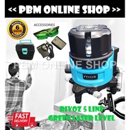 GREEN LINE LASER LEVEL. RIVOZ 5 LINE GREEN LINE LASER LEVEL