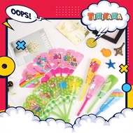 Kids Creative Mini Portable Handheld Fan Summer Cute Folding Fan Plastic Cartoon Small Fan Student C