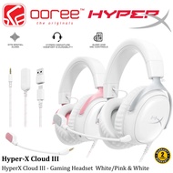 HYPER-X CLOUD III GAMING HEADSET SURROUND SOUND COMFORT DESIGN NOISE CANCELLING MIC WHITE PINK | WHI