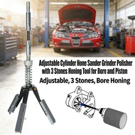Cylinder hone sander grinder polisher bore brake piston 3-jaw adjustable hone tool grinding stone
