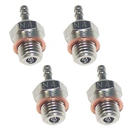 4X N4 Hot Glow Plug Spark for 70117 1/10 1/8 RC Truck Nitro Engine Parts