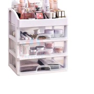 (3-Tier) 3-tier) 3-tier Plastic Cosmetic Drawer - Multipurpose Makeup Organizer Rack