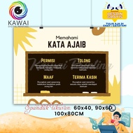 BANNER Understanding 4 Magic Words Yellow Brown Free Design