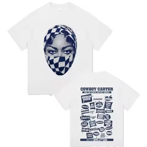 Beyonce Cowboy Carter and The Rodeo Chitlin Circuit T-shirt Male Fashion Casual Oversized T Shirts M