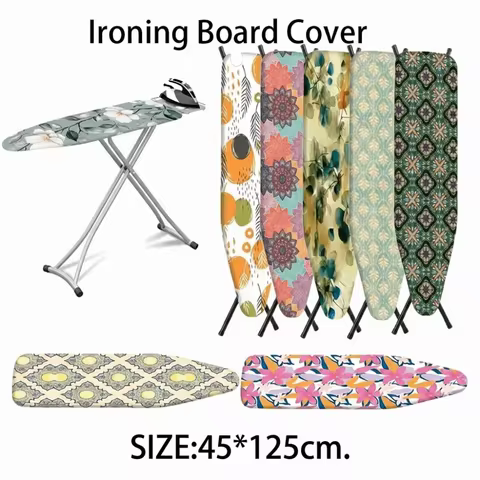 Thickened Ironing Board Cover Heat-resistant Printed Ironing Board Pad 45*125cm Padded Ironing Board