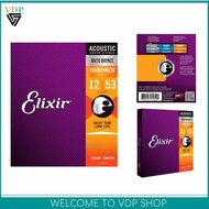 Dây đàn guitar acoustic Elixir Nanoweb Phosphor Brass 11027 11002 11052 cho guitar acoustic