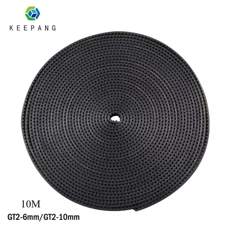 10M GT2 10mm 6mm Timing Belt 5M 2M GT2-6 Belt 3D printer Belt Pitch 2mm Width 6mm 10mm GT2 Belt Rubb