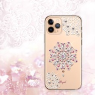 iPhone 11全系列 水晶彩鑽防震雙料手機殼-映雪戀