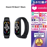 สมาร์ทวอทช์ Xiaomi Mi Band 7 Black นาฬิกาออกกำลังกาย วัดชีพจร นาฬิกา กันน้ำ นาฬิกา smart watch แท้ รับประกันศูนย์ไทย 1 ปี